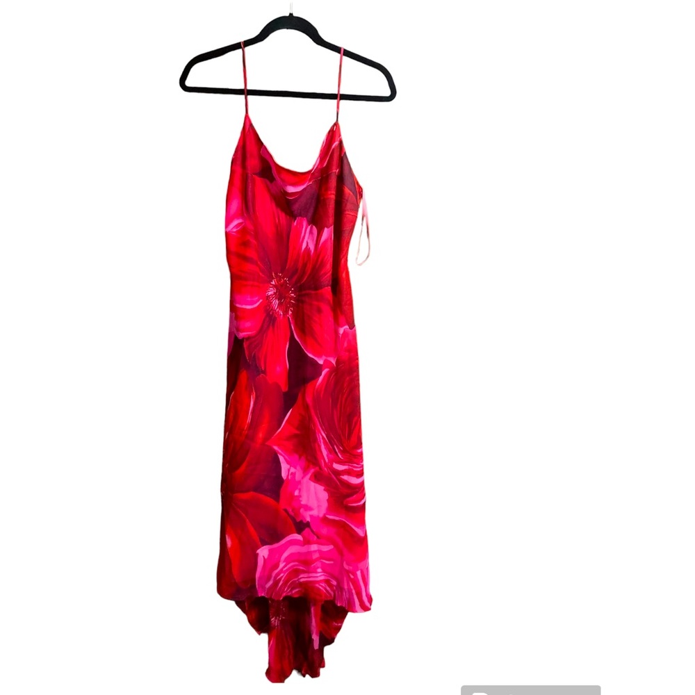 Spenser jeremy Red pink floral slip dress Size 16